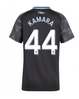 Aston Villa Boubacar Kamara #44 Maglia Gara Trasferta Repliche 2025-26 Donna Maniche Corte